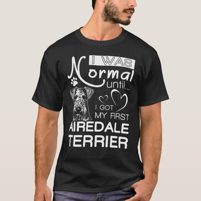 Airedale Terrier gift t-shirt for dog lovers (Front)