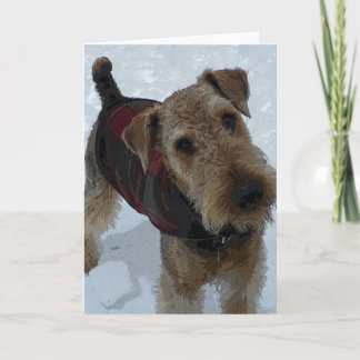 Airedale Terrier Greeting Card