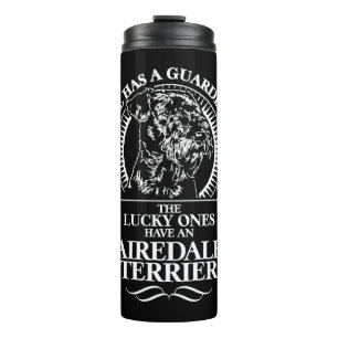 Airedale Terrier Guardian Angel dog quote Thermal Tumbler