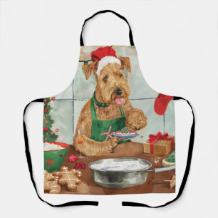 Airedale Terrier Holiday Baking: Festive Christmas Apron