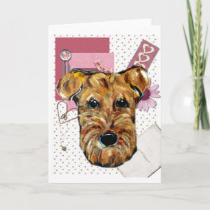 AIREDALE TERRIER HOLIDAY CARD