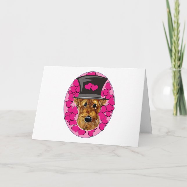 AIREDALE TERRIER HOLIDAY CARD (Front)