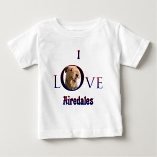 Airedale Terrier I Love Baby T-Shirt