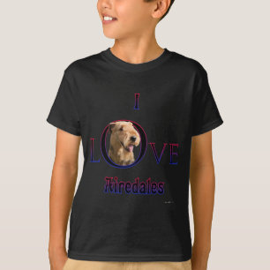 Airedale Terrier I Love T-Shirt