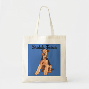 Airedale Terrier Illustrated Tote Bag