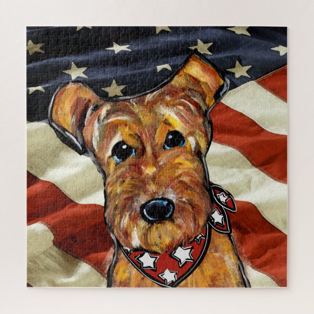 AIREDALE TERRIER JIGSAW PUZZLE (Vertical)