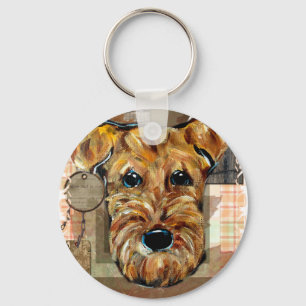 AIREDALE TERRIER KEY RING