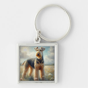 Airedale Terrier Key Ring
