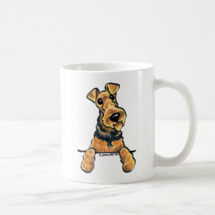 Airedale Terrier Line Art Coffee Mug