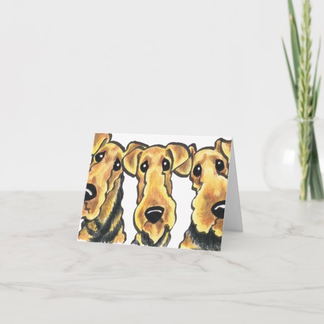 Airedale Terrier Lover Card (Front)