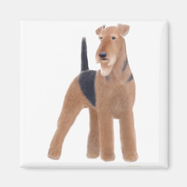 Airedale Terrier Magnet (Front)
