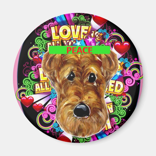 AIREDALE TERRIER MAGNET (Front)