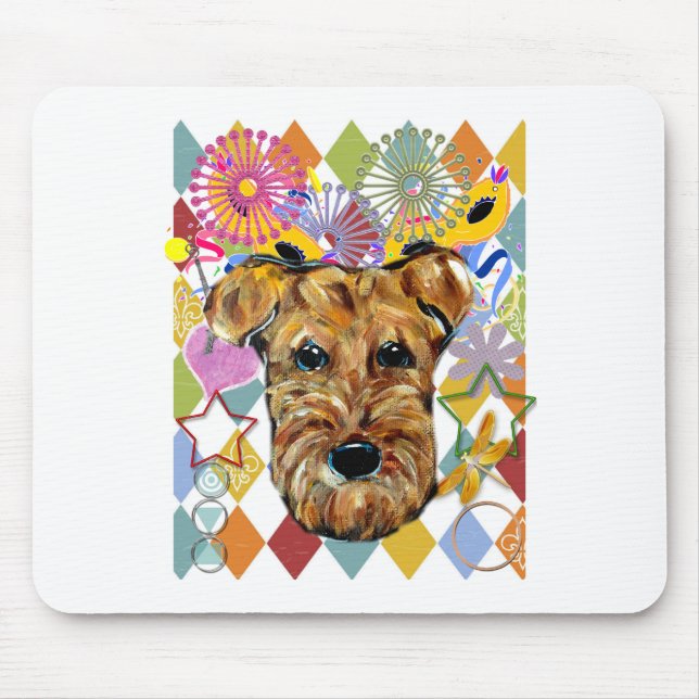 AIREDALE TERRIER MOUSE MAT (Front)