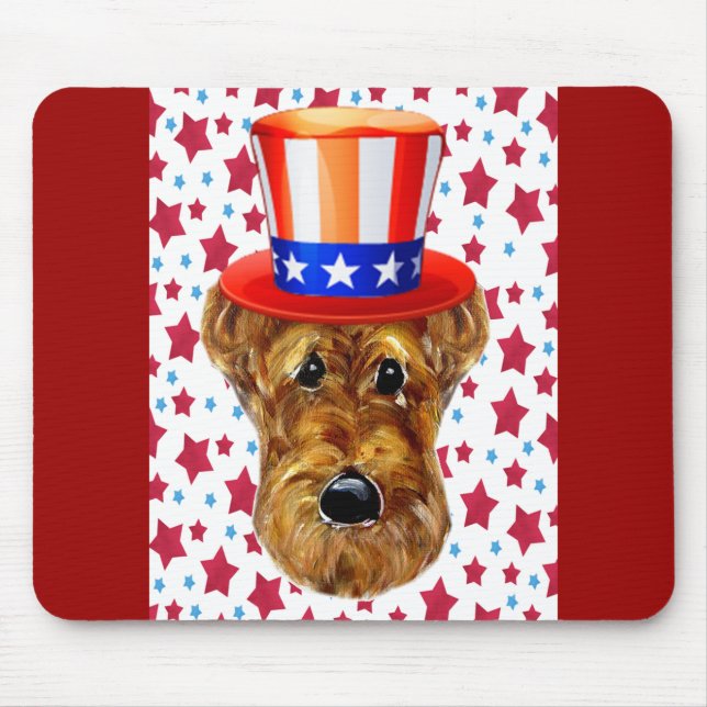 AIREDALE TERRIER MOUSE MAT (Front)