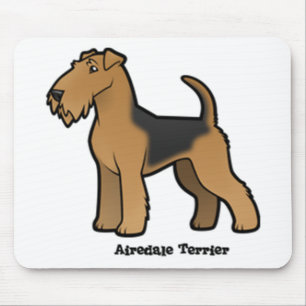 airedale terrier mouse mat