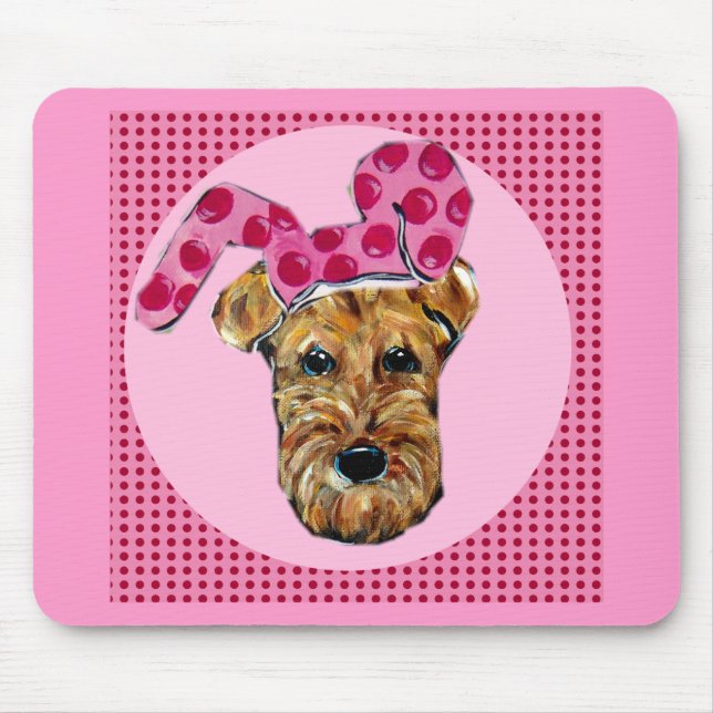 AIREDALE TERRIER MOUSE MAT (Front)