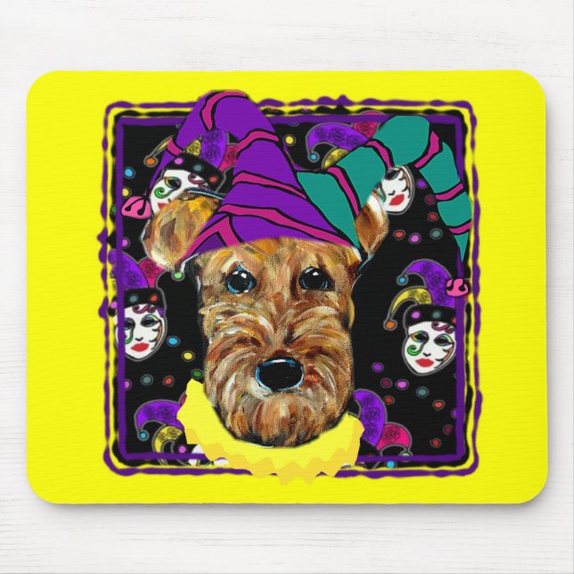 AIREDALE TERRIER MOUSE MAT (Front)
