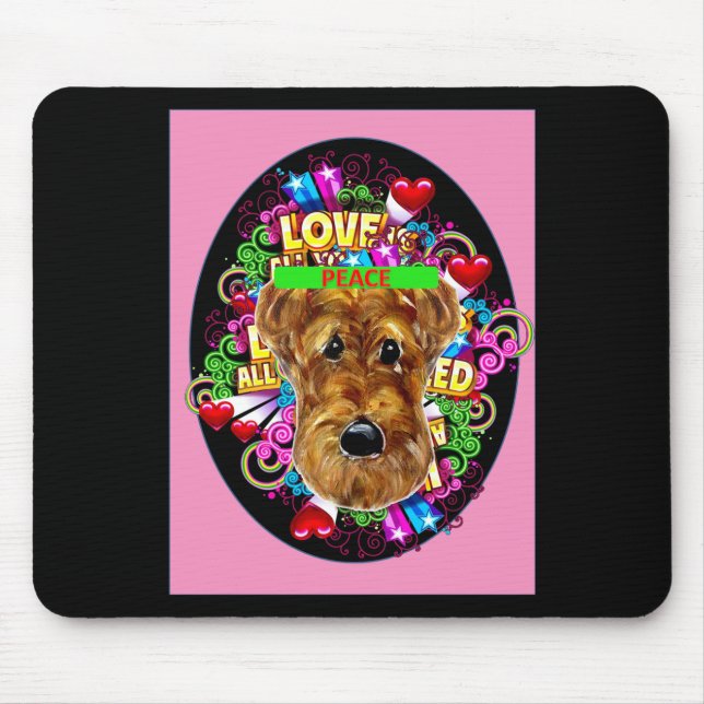 AIREDALE TERRIER MOUSE MAT (Front)