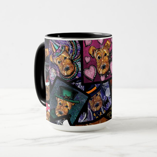 AIREDALE   TERRIER      MUG (Front Left)