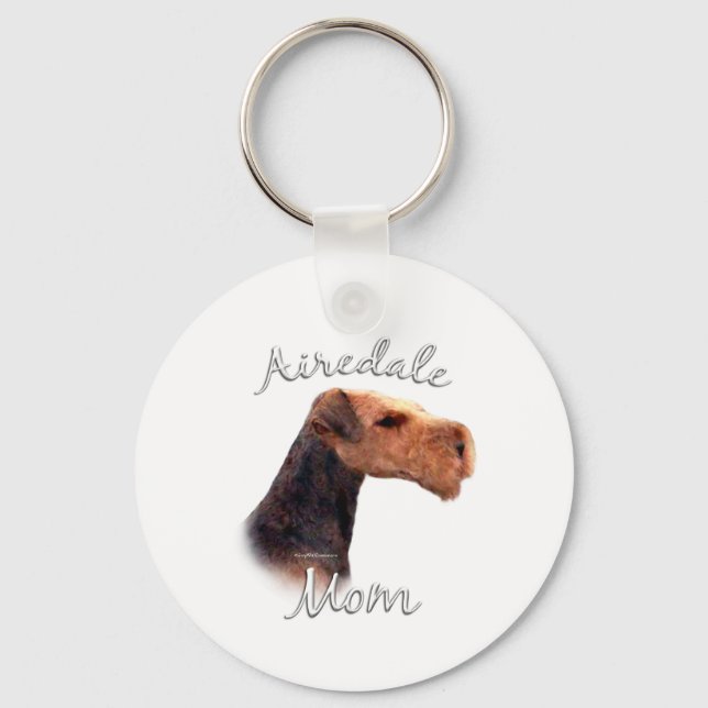 Airedale Terrier Mum 2 Key Ring (Front)