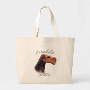 Airedale Terrier Mum 2 Large Tote Bag