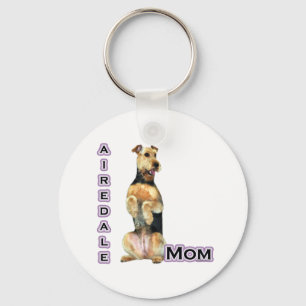 Airedale Terrier Mum 4 - Keychain