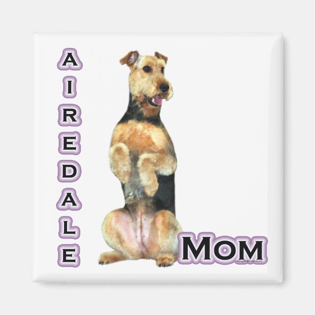 Airedale Terrier Mum 4  - Magnet (Front)