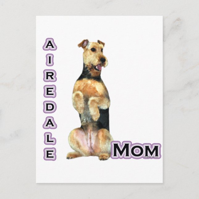 Airedale Terrier Mum 4 Postcard (Front)