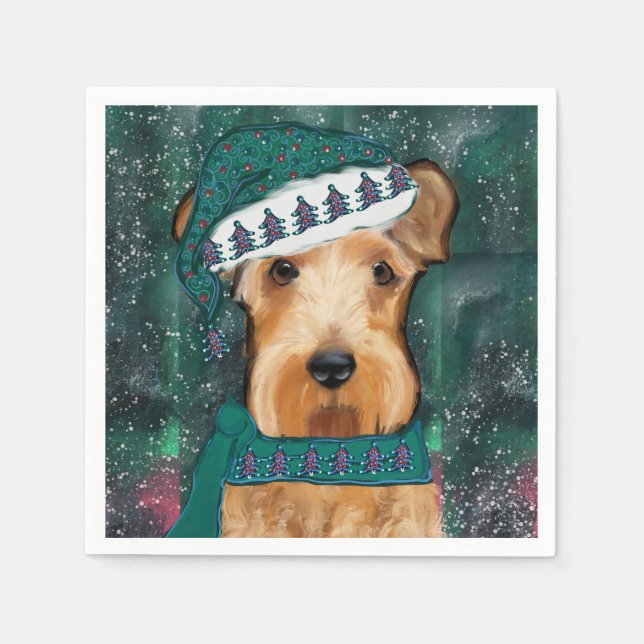 Airedale Terrier  Napkin (Front)