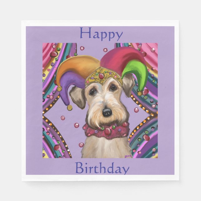 AIREDALE TERRIER  NAPKIN (Front)