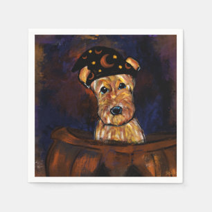 AIREDALE TERRIER   NAPKIN