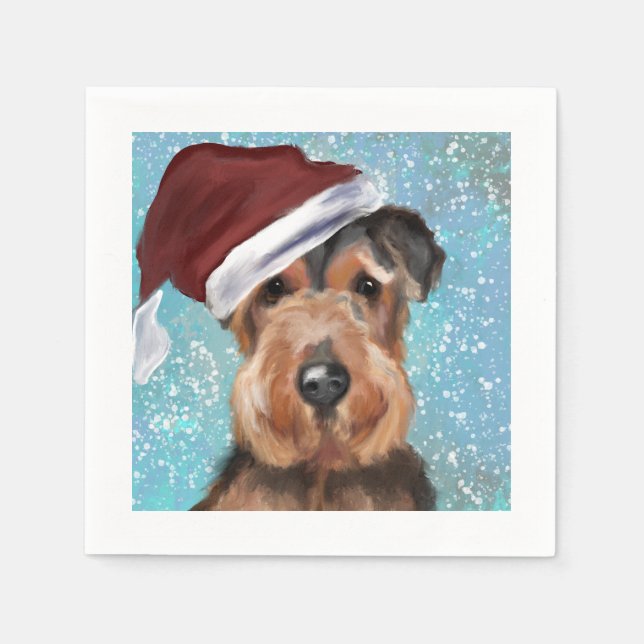 AIREDALE TERRIER NAPKIN (Front)