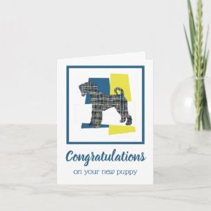 Airedale Terrier New Puppy Congratulations Card