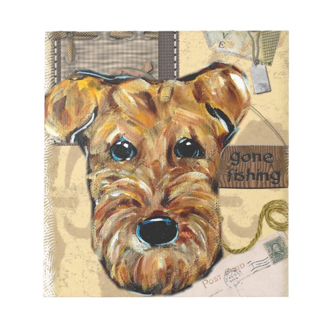 AIREDALE TERRIER NOTEPAD (Front)