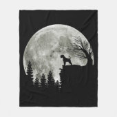Airedale Terrier On Mountain Halloween Dog Lovers Fleece Blanket (Front)
