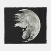 Airedale Terrier On Mountain Halloween Dog Lovers Fleece Blanket (Front (Horizontal))