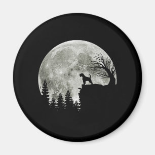 Airedale Terrier On Mountain Halloween Dog Lovers Magnet