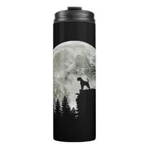 Airedale Terrier On Mountain Halloween Dog Lovers Thermal Tumbler