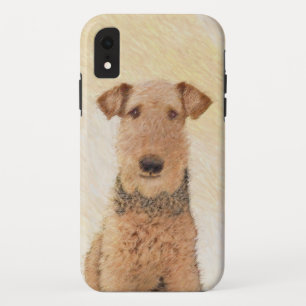Airedale Terrier Painting - Cute Original Art iPhone XR Case