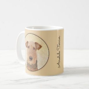 Airedale Terrier Painting - Cute Original Art Coffee Mug