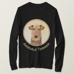 Airedale Terrier Painting - Cute Original Art T-Shirt