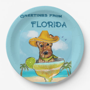 Airedale Terrier Paper Plate