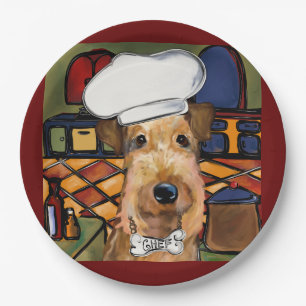 Airedale  Terrier   Paper Plate