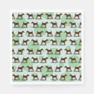 Airedale Terrier Pattern Napkin