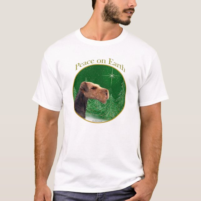 Airedale Terrier Peace T-Shirt (Front)