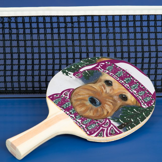 AIREDALE TERRIER          PING PONG PADDLE (Insitu)