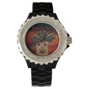 AIREDALE TERRIER PIRATE WATCH