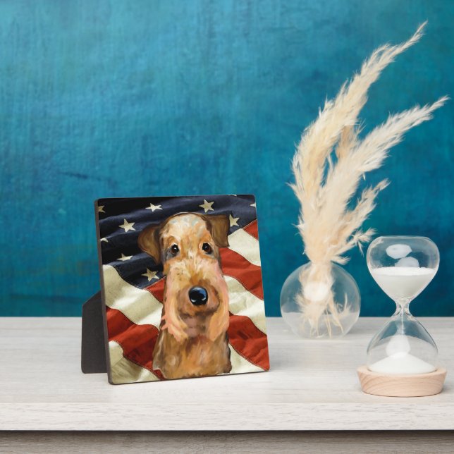  AIREDALE TERRIER    PLAQUE (Insitu)