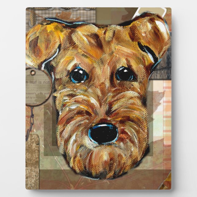AIREDALE TERRIER PLAQUE (Front)
