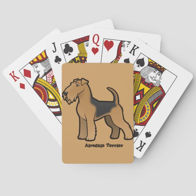airedale terrier playing cards (Back)